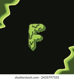 Vector letter F zombie logo design template inspiration, vector illustration.