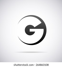 Vector letter G logo icon design template 