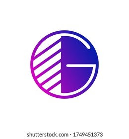 Vektor Letter G Modern Shape Logo Design Template Element