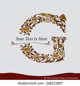 Vector of Letter G in the old vintage style. ABC concept type as logo. Typography design