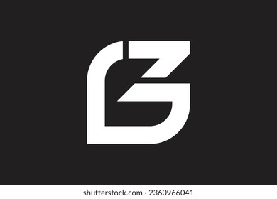 Vector letter g z logo design template