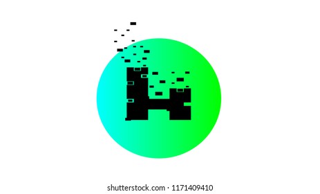 vector letter h logo design template