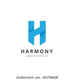 Vector Letter H Logo Design Template