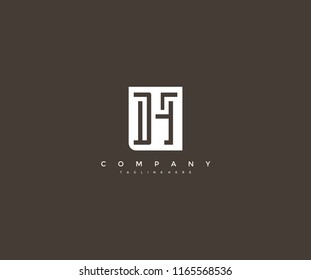 Vector Letter H Modern Monogram Logotype Design