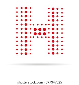 Vector of letter H symbol or icon