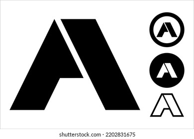 vector letter icon symbol text A 