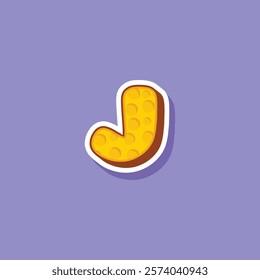 Vector letter J cheese logo design template inspiration, vector illustration.