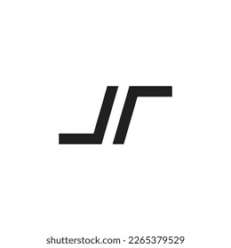 vector letter j and r business logo icon. Abstract graphic flat illustration style.