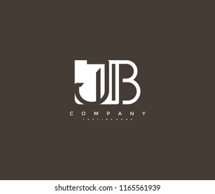 Vector Letter JB Combine Linked Modern Monogram Logo