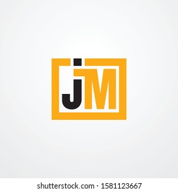 Vector letter JM monogram symbol design minimalist. JM letter for your best business symbol. Vector illustration EPS.8 EPS.10
