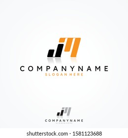 Vector letter JM monogram symbol design minimalist. JM letter for your best business symbol. Vector illustration EPS.8 EPS.10
