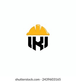 Vector letter K construction logo design template inspiration, vector illustration.