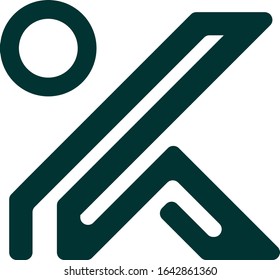 vector letter k icon logo design