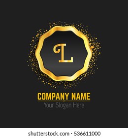 Vector Letter L Business Luxury Logo template Calligraphy template

