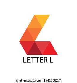 Vector letter L icon for your brand. Letter Pixel Multiply Colorful Logo Design Template - Vector
