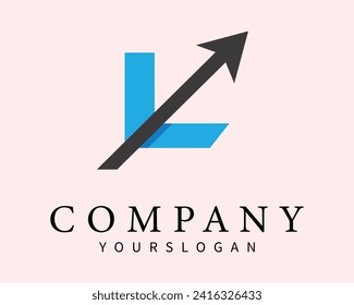 
Plantilla de diseño del logotipo de la letra del vector l