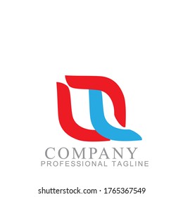 vector of letter LE with modern style
