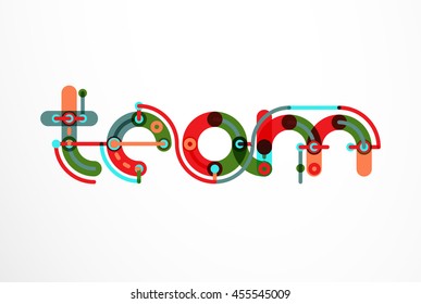 Logo de la letra del vector. Resumen de diseño geométrico colorido