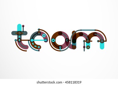 Vector letter logo. Abstract geometric colorful design