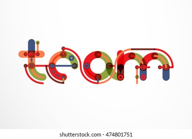 Vector letter logo. Abstract geometric colorful design