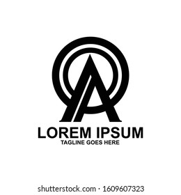 Vector Letter A Logo Icon Design Template