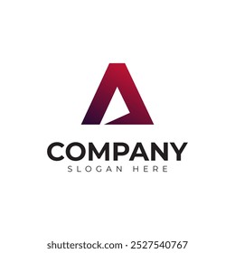 Vector Letra A Logotipo Plantilla Premium