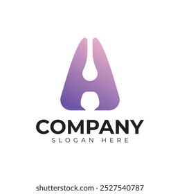 Vektor Buchstabe ein Logo Premium-Vorlage