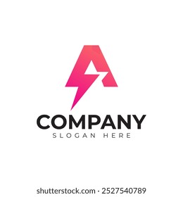 Vector Letra A Logotipo Plantilla Premium