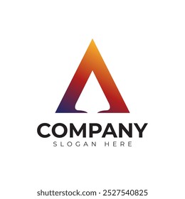 Vector Letra A Logotipo Plantilla Premium