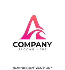 vector letter a logo premium template