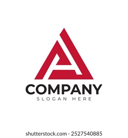 modelo premium de letra de vetor a logotipo
