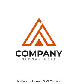Vector Letra A Logotipo Plantilla Premium
