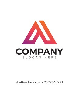 Vector Letra A Logotipo Plantilla Premium