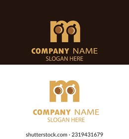 Vector letter M coffee cup logo design template inspiration vector illustrationa