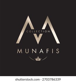 Vektorbuchstabe M-Logo, Business-Logo-Illustration