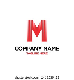 Vector letter m logo design icon element vector with creative modern style