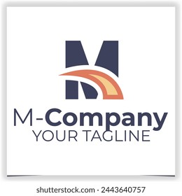 Vector letter m logo design template