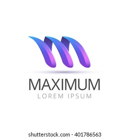 Vector Letter M Logo Design Template