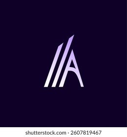 Vector letter A in modern style, created with Infinite Design. Perfect for logos, typography, posters, and other graphic design projects.