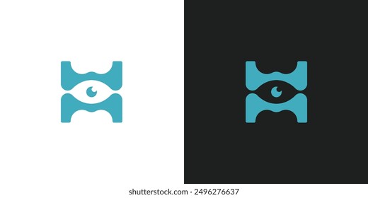 Letra de Vector MW Eye Logo Design