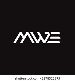 Design-Logo für Vektor-Brief-MWE-Logo