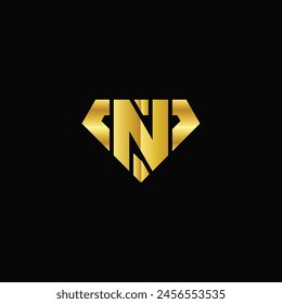 Vector letter N diamond logo design template inspiration, vector illustration.