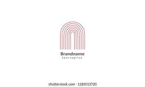 Vector Letter N Logo Design Template