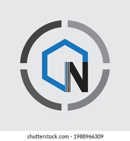 vector of letter N logo illustration design template