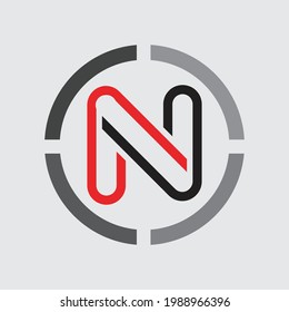 vector of letter N logo illustration design template