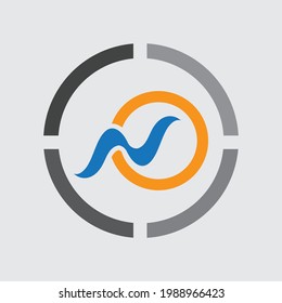 vector of letter N logo illustration design template