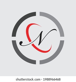 plantilla de diseño de ilustración del logotipo de vector de letra N