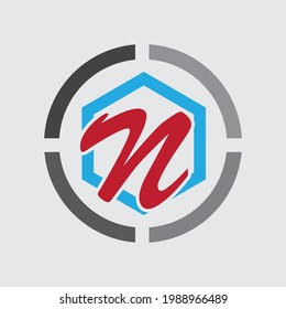 vector of letter N logo illustration design template