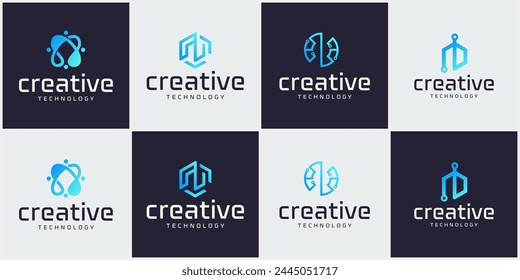 Vector letter N technology logo. N logo with technology concept vector template