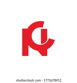 Vector of letter nc simple geometric design fit for fashion logo